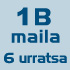 1B maila - 6 urratsa